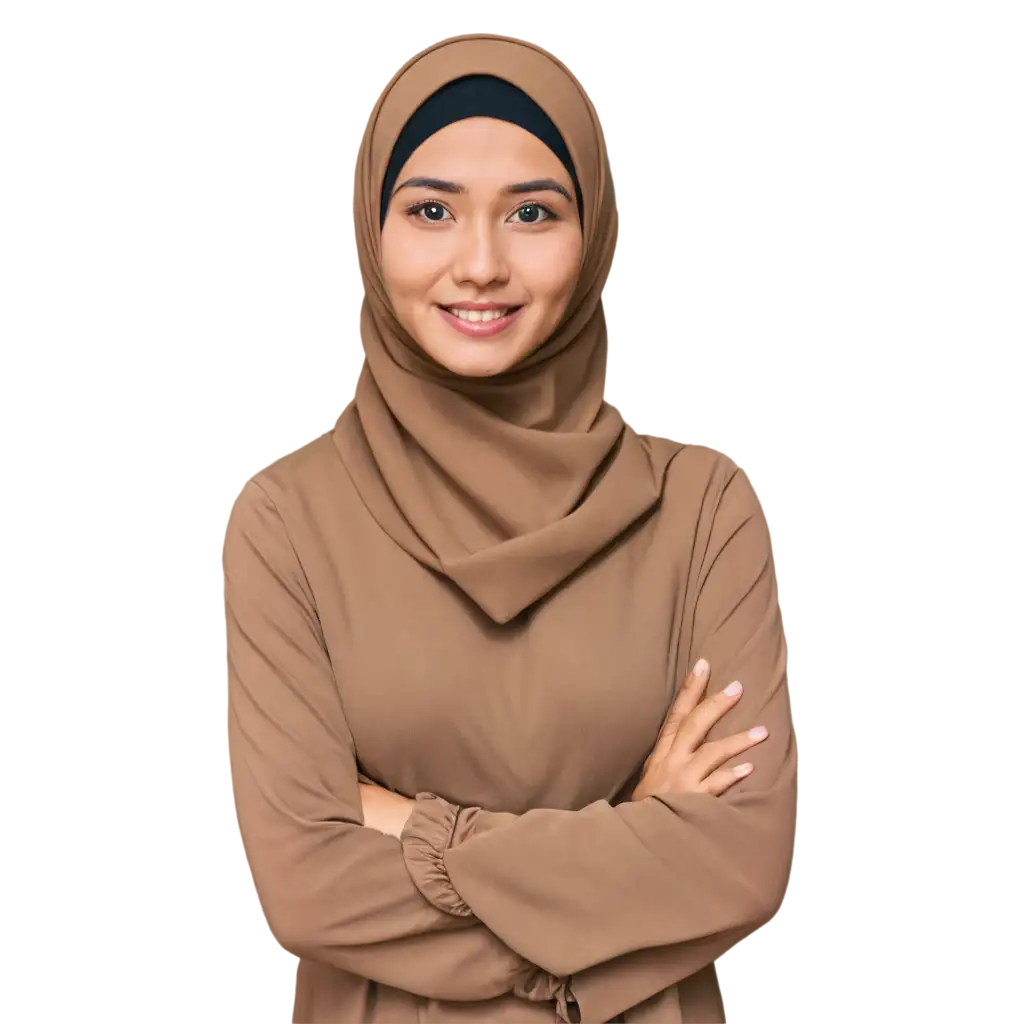 Beautiful-Indonesian-Woman-in-Full-Hijab-PNG-Image-Elegant-Muslim-Woman-at-25-Facing-Camera