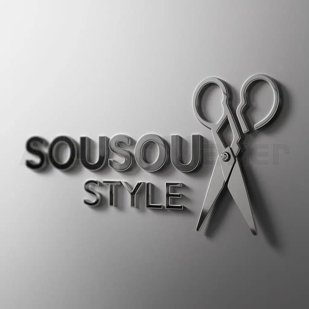 a logo design,with the text "SouSou Style", main symbol:tailoring,Moderate,be used in sale of clothes industry,clear background