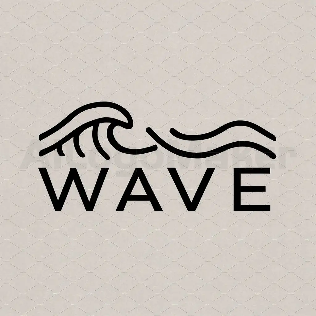 a logo design,with the text "wave", main symbol:meeting,Moderate,be used in Internet industry,clear background