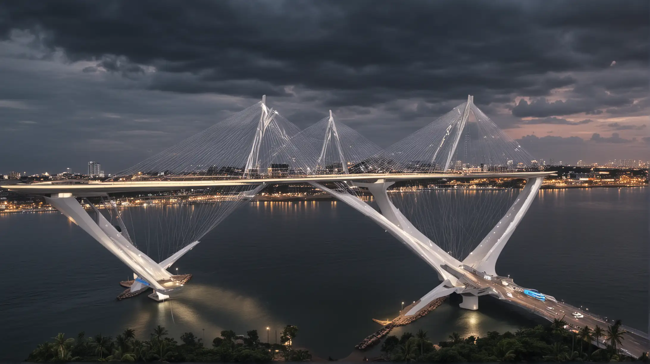 Futuristic Mega Bridge in Sri Lanka Colombo