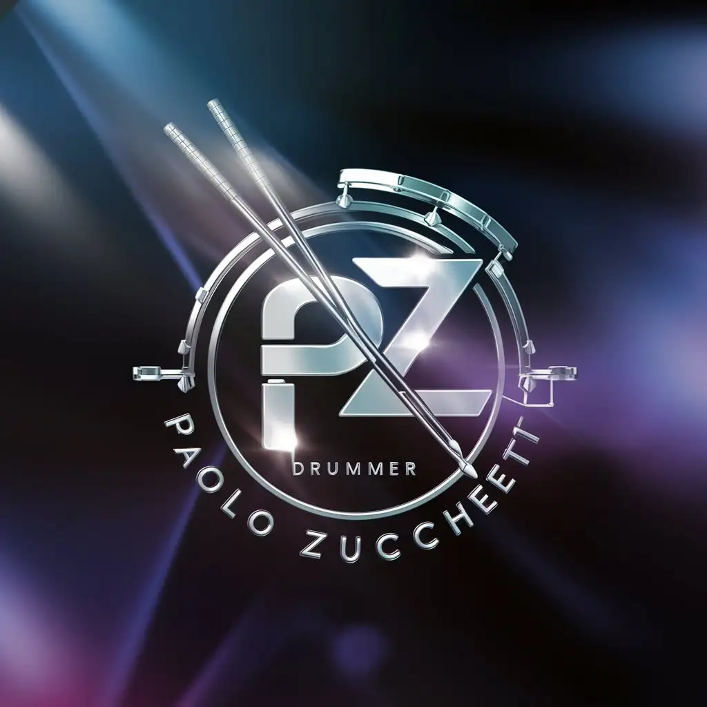 Dynamic-Drummer-Logo-Design-for-Paolo-Zucchetti