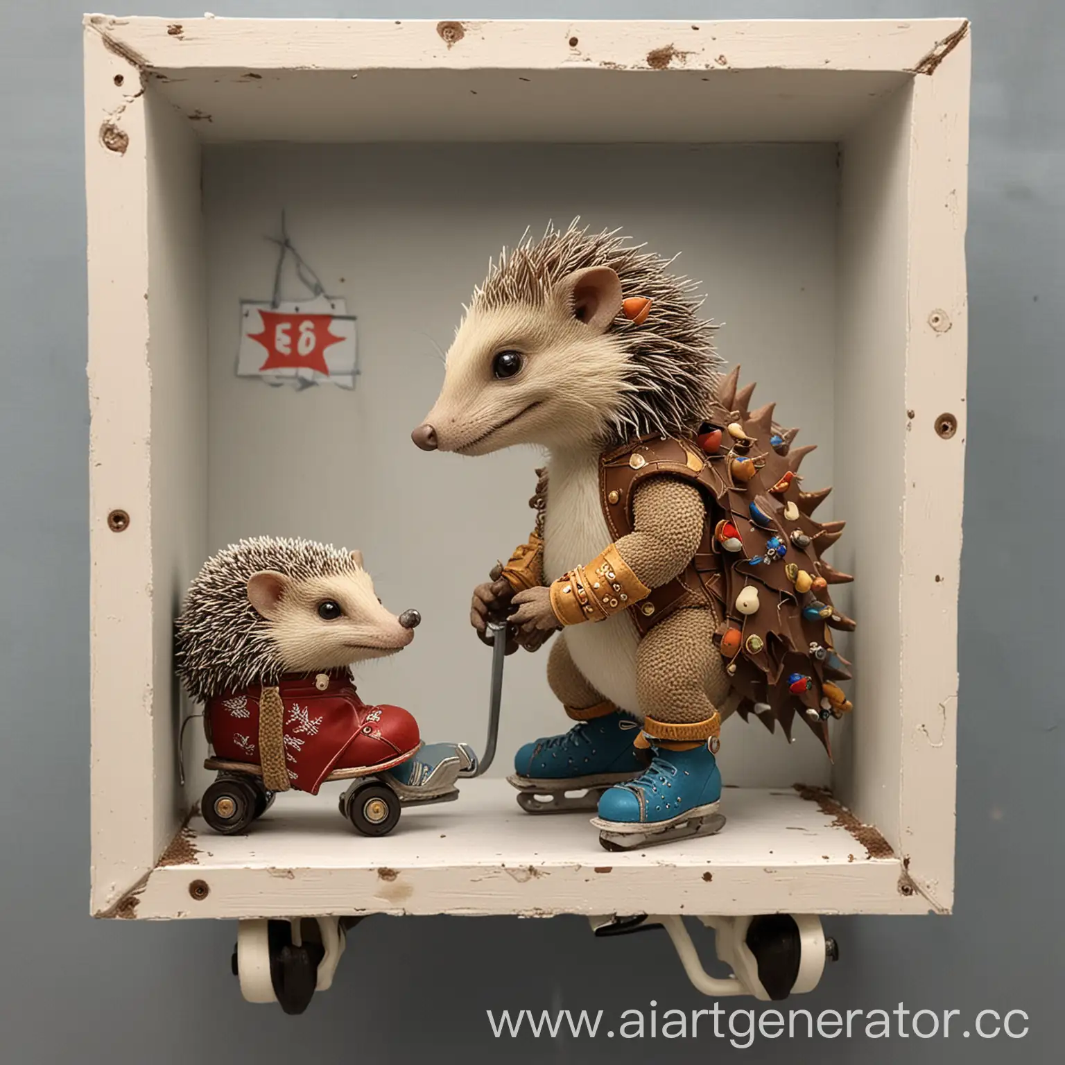 Dragon-Victor-Searching-for-Skating-Hedgehog-in-Decorated-Cell