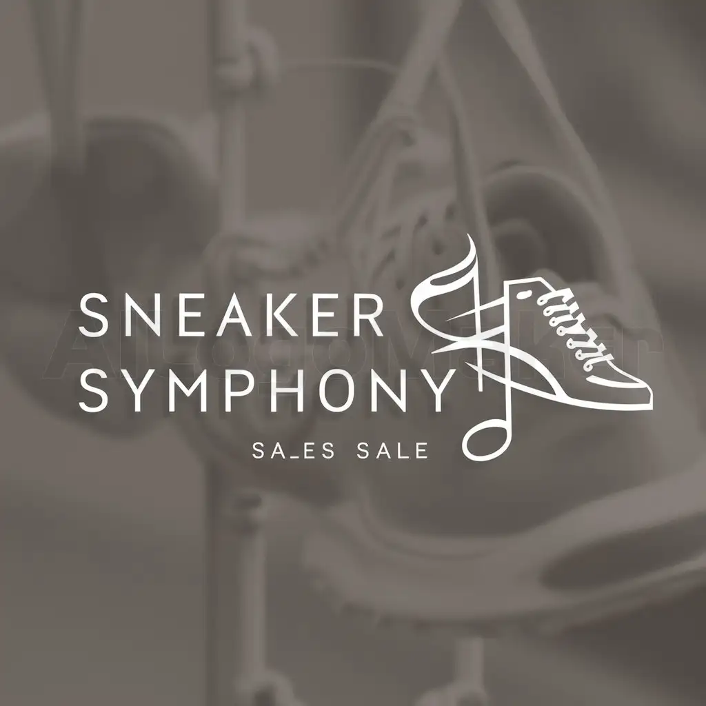 a logo design,with the text "Sneaker Symphony", main symbol:create a beautiful, laconic and minimalist logo for a sneaker sales business that reflects the essence of the company,Moderate,clear background
