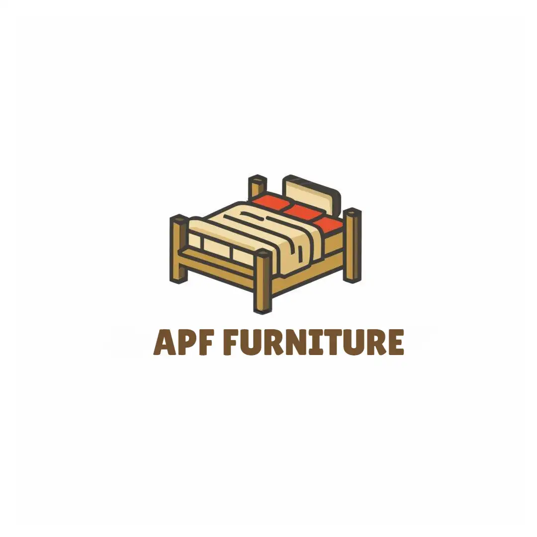 a logo design,with the text "ABF FURNITURE", main symbol:a woodwork bed,Moderate,be used in Others industry,clear background