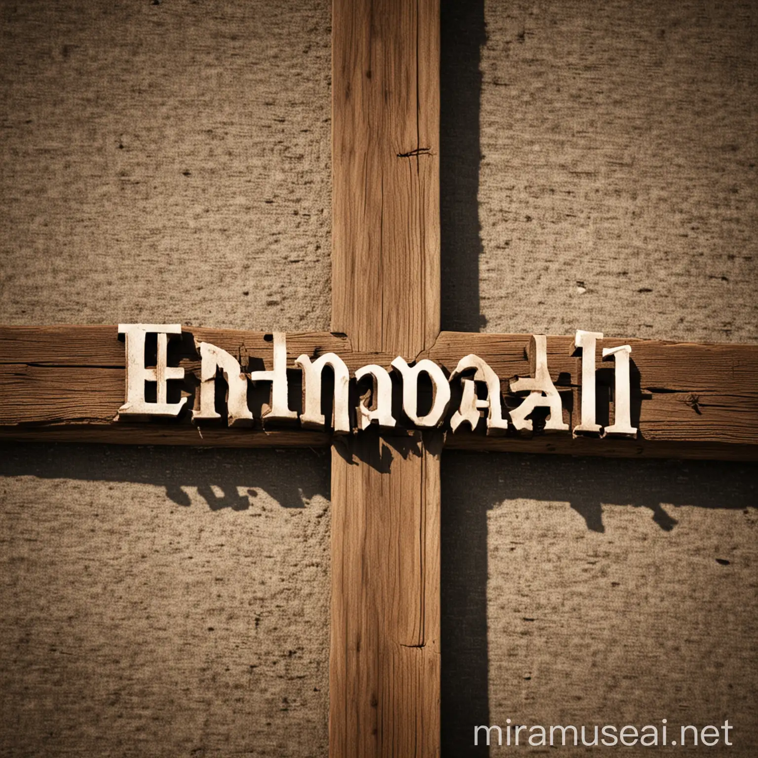 The word 'Emmanuel' on a cross