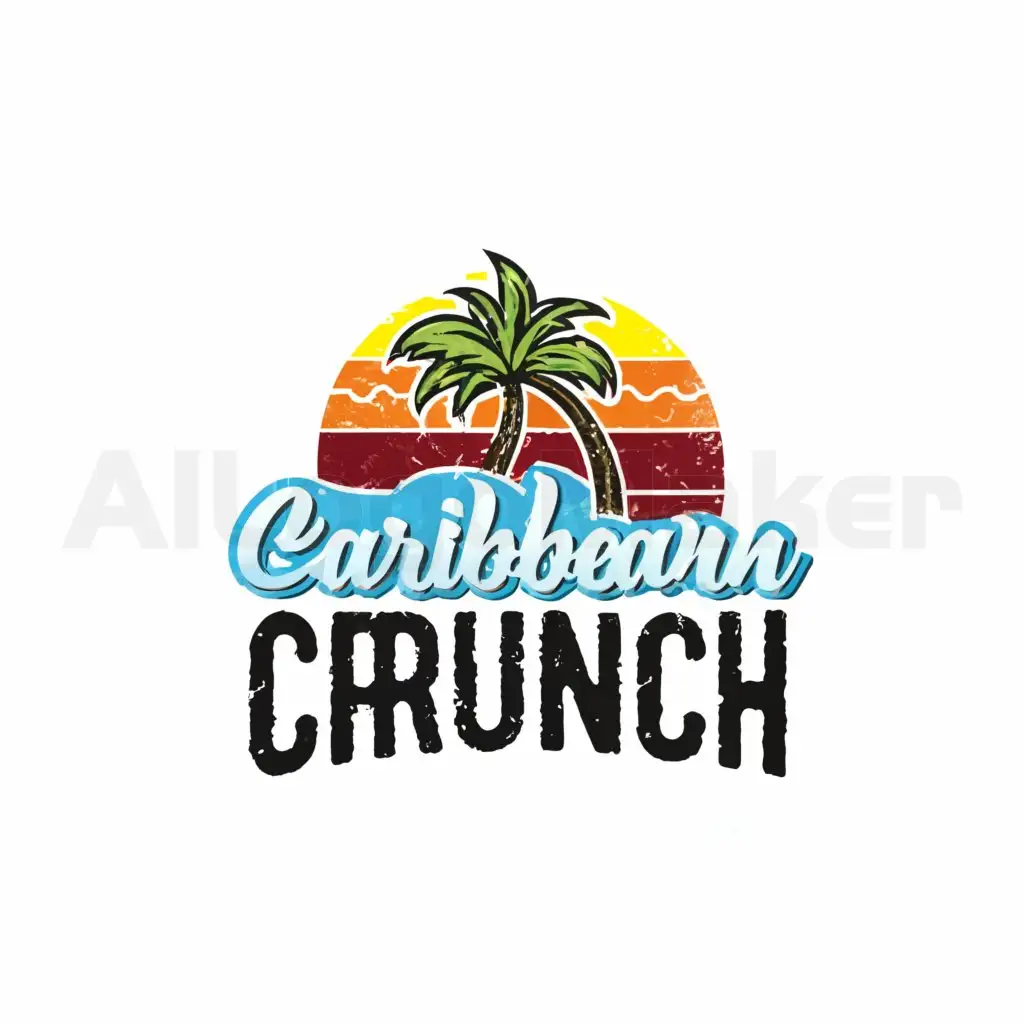 a logo design,with the text "Caribbean Crunch", main symbol:Caribbean,Moderate,be used in Others industry,clear background