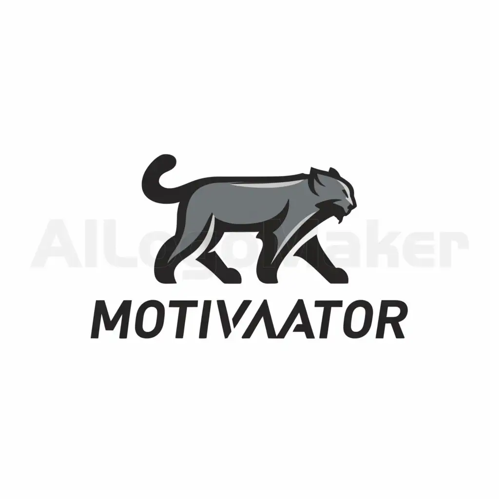 a logo design,with the text "motivator", main symbol:lynx,Moderate,be used in Internet industry,clear background