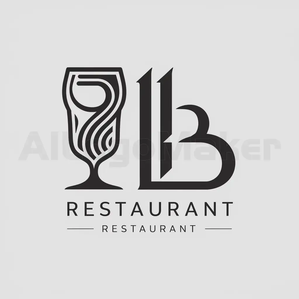 a logo design,with the text "LB", main symbol:Beer glass,complex,be used in Restaurant industry,clear background