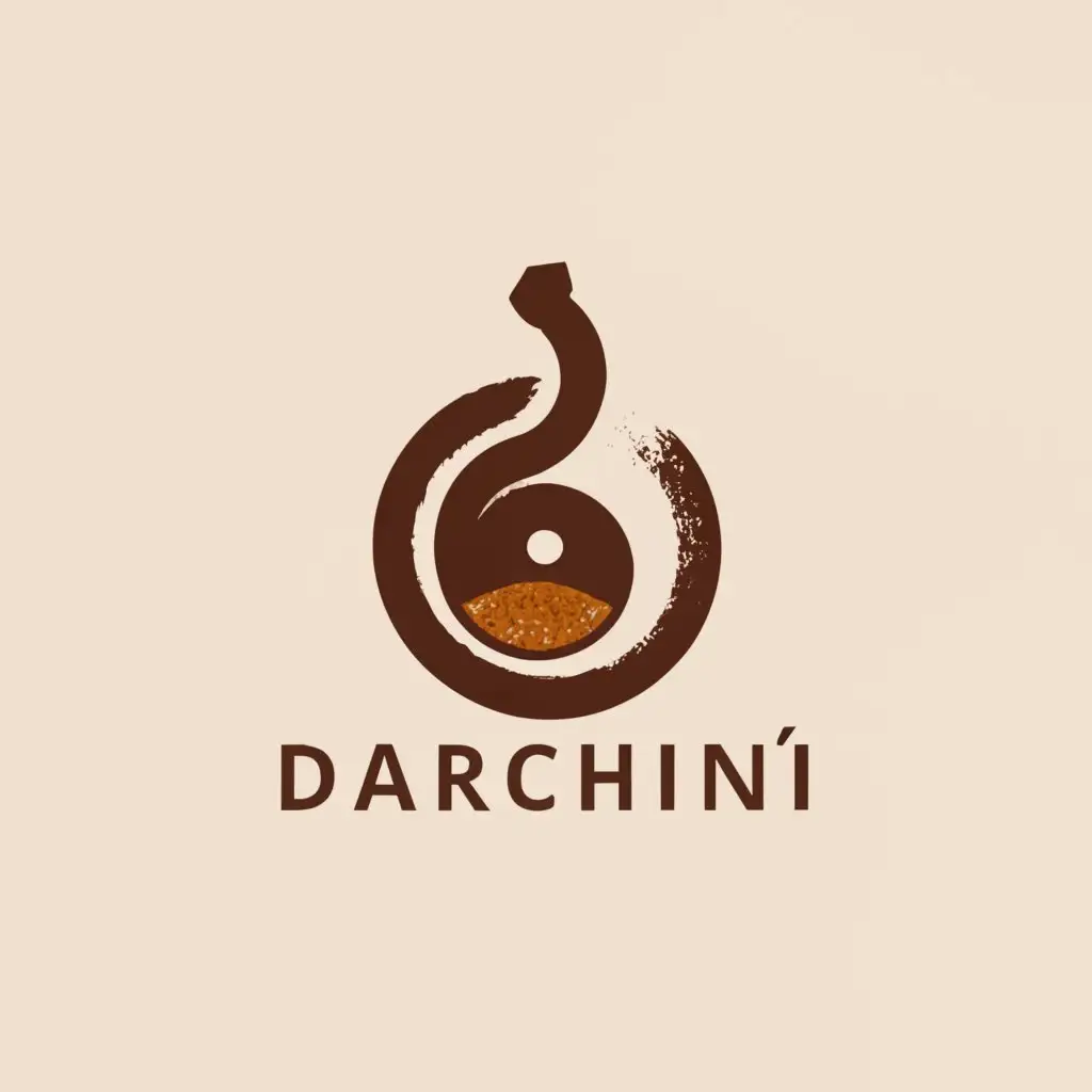 a logo design,with the text "Darchin", main symbol:Yin-yong,Moderate,be used in Spice industry,clear background