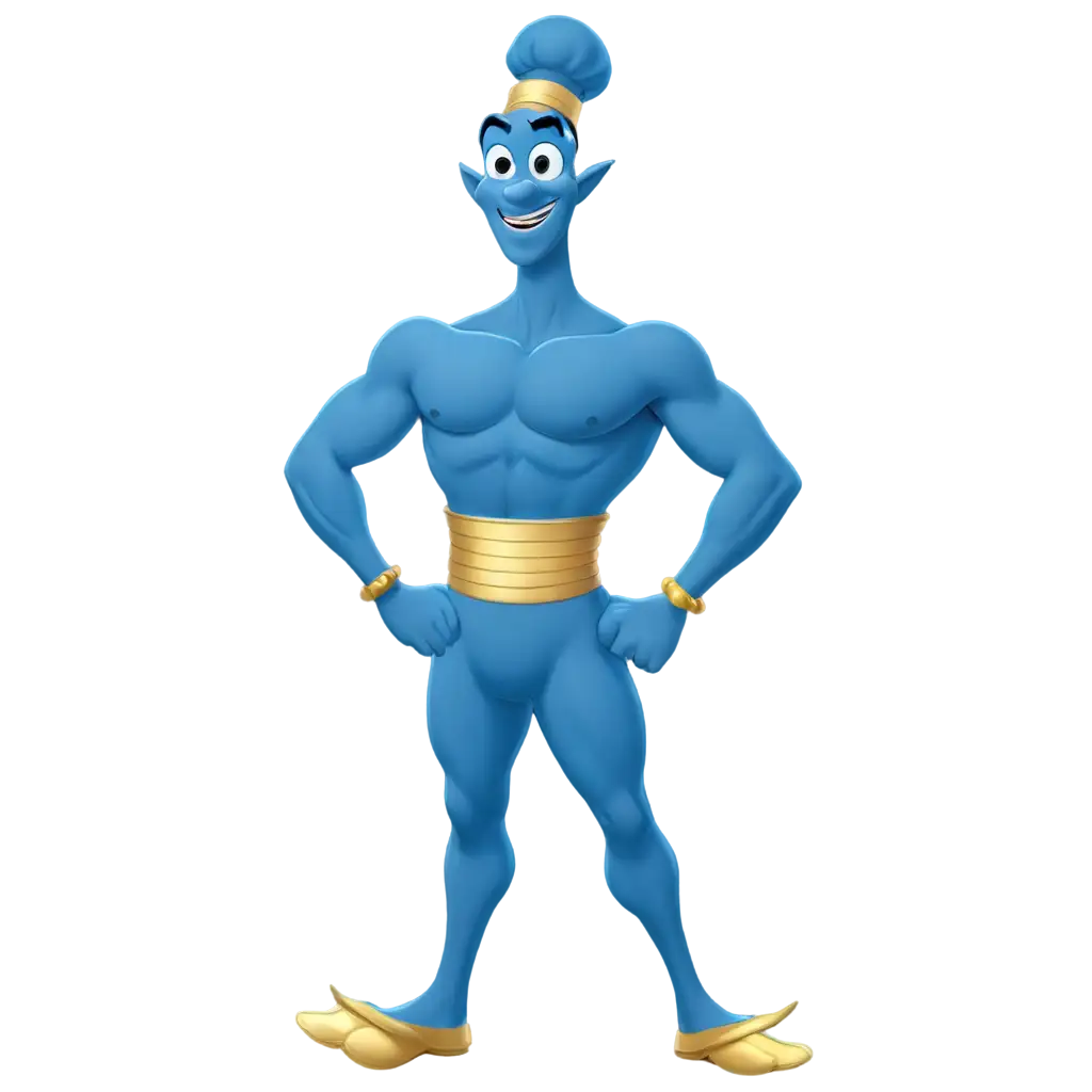 Blue genie full body