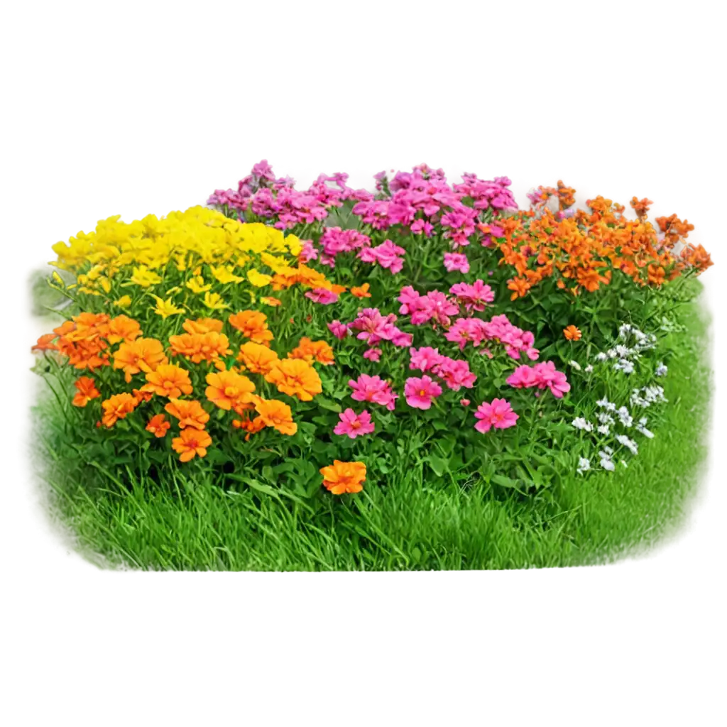 landscape colorful flowers