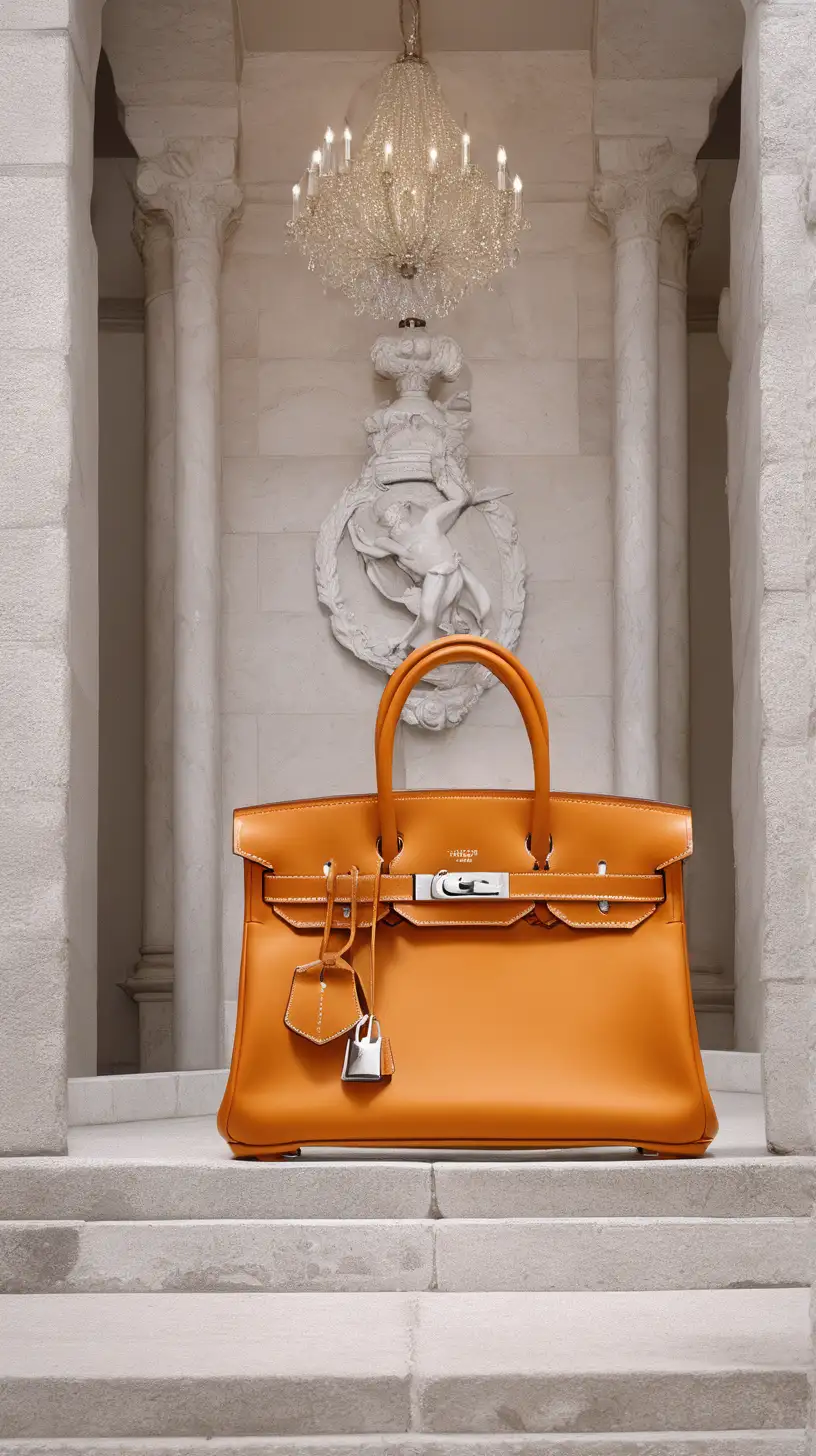 Luxury Bitkin Hermes Bag in Stylish Urban Setting