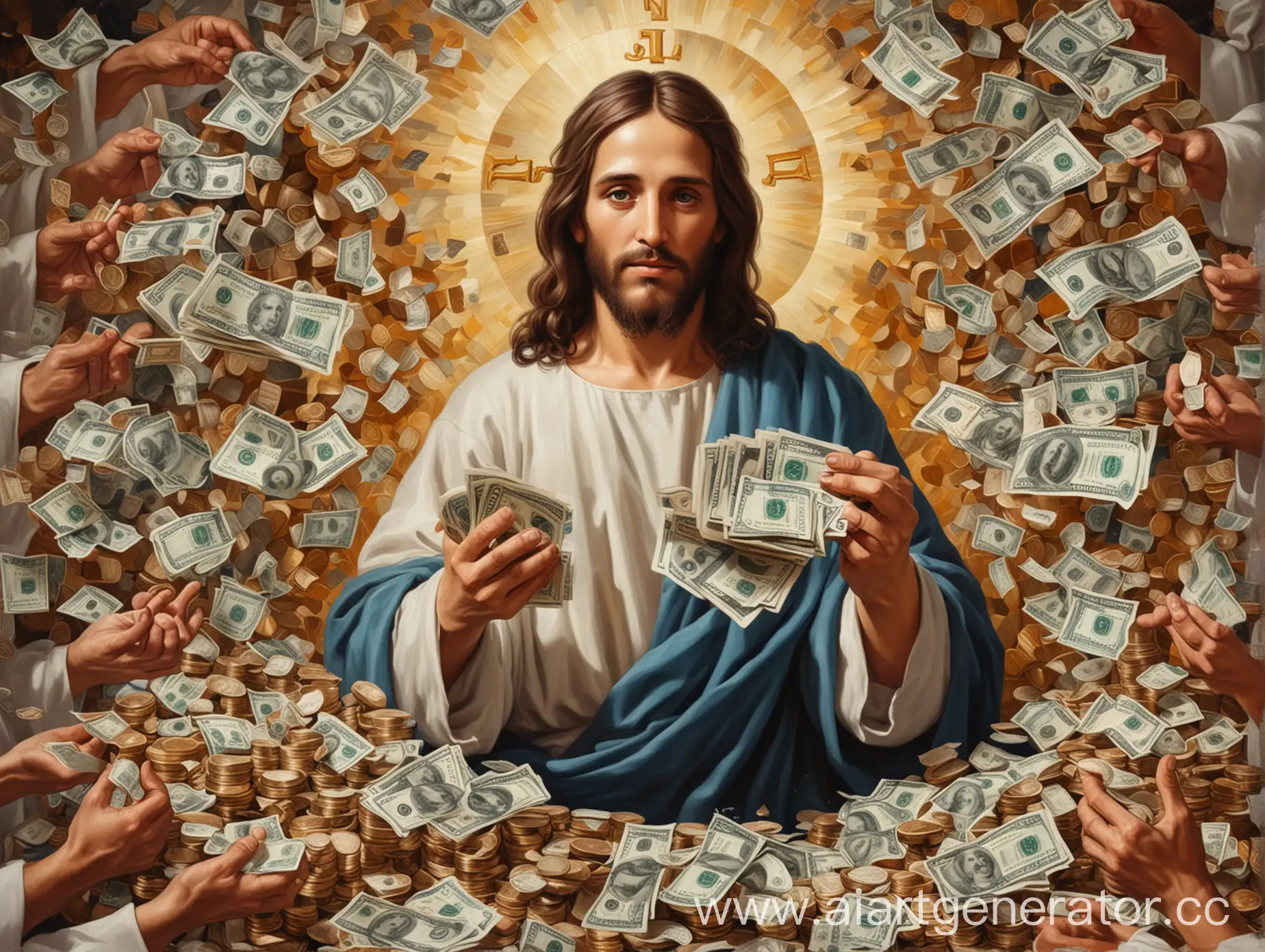 Iconic-Representation-of-Jesus-with-Money