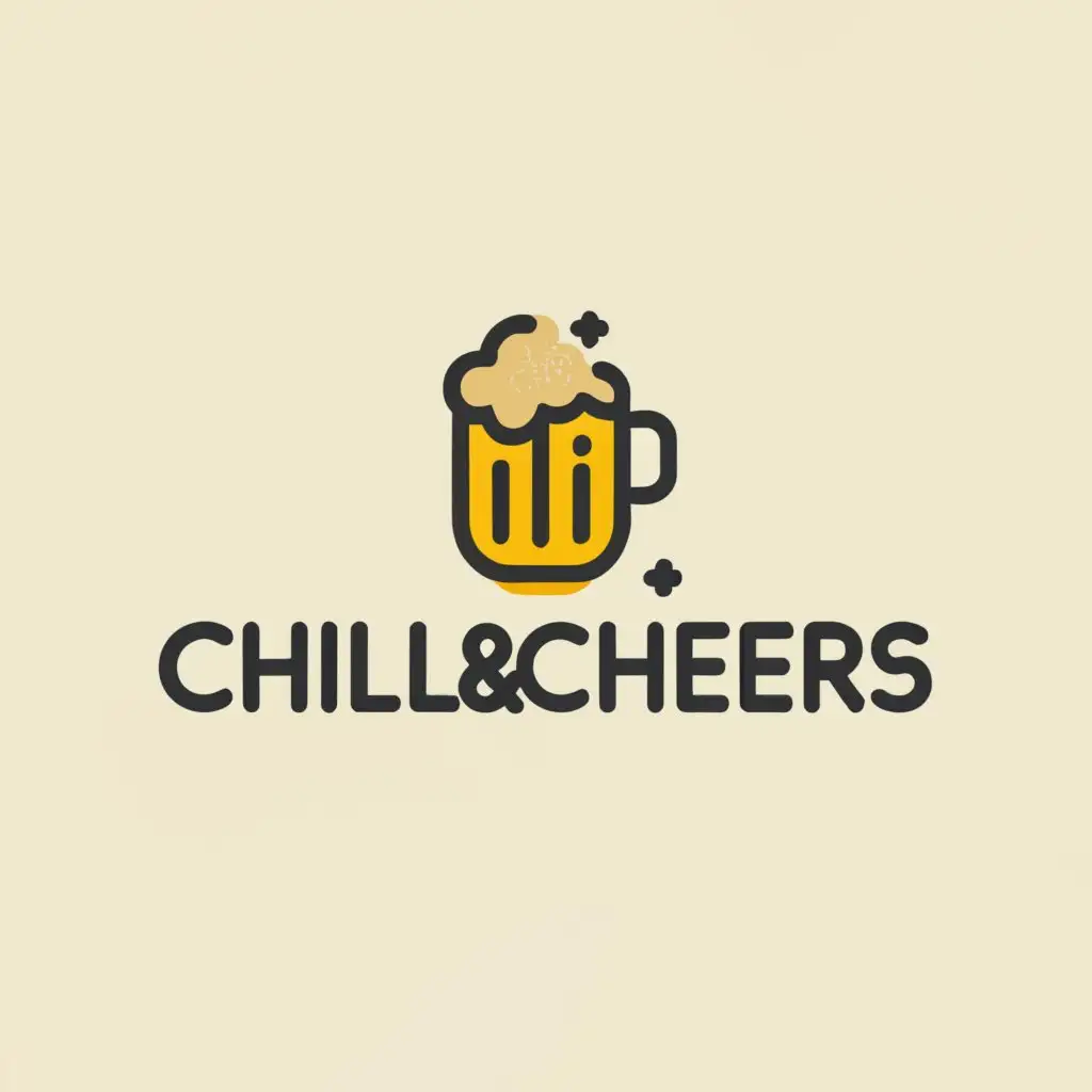 a logo design,with the text "Chill&Cheers", main symbol:Cheer,Moderate,be used in Finance industry,clear background