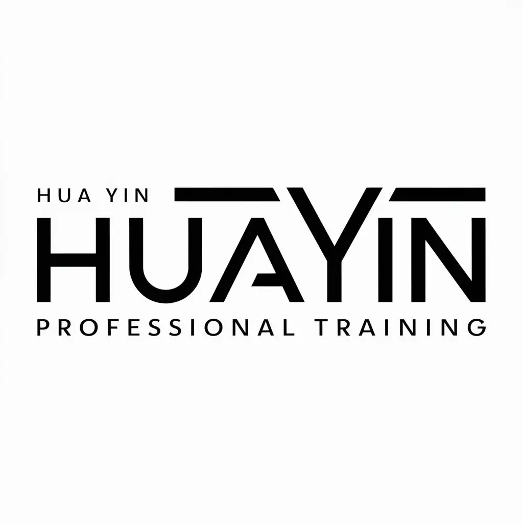 a logo design,with the text "Hua Yin Professional Training", main symbol:HUAYIN,Moderate,be used in Others industry,clear background