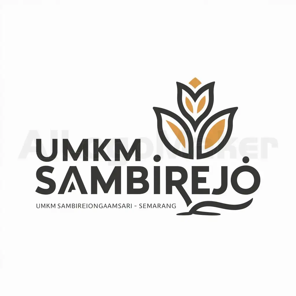 a logo design,with the text "UMKM Sambirejo", main symbol:UMKM SambirejonGayamsari - Semarang,Moderate,clear background