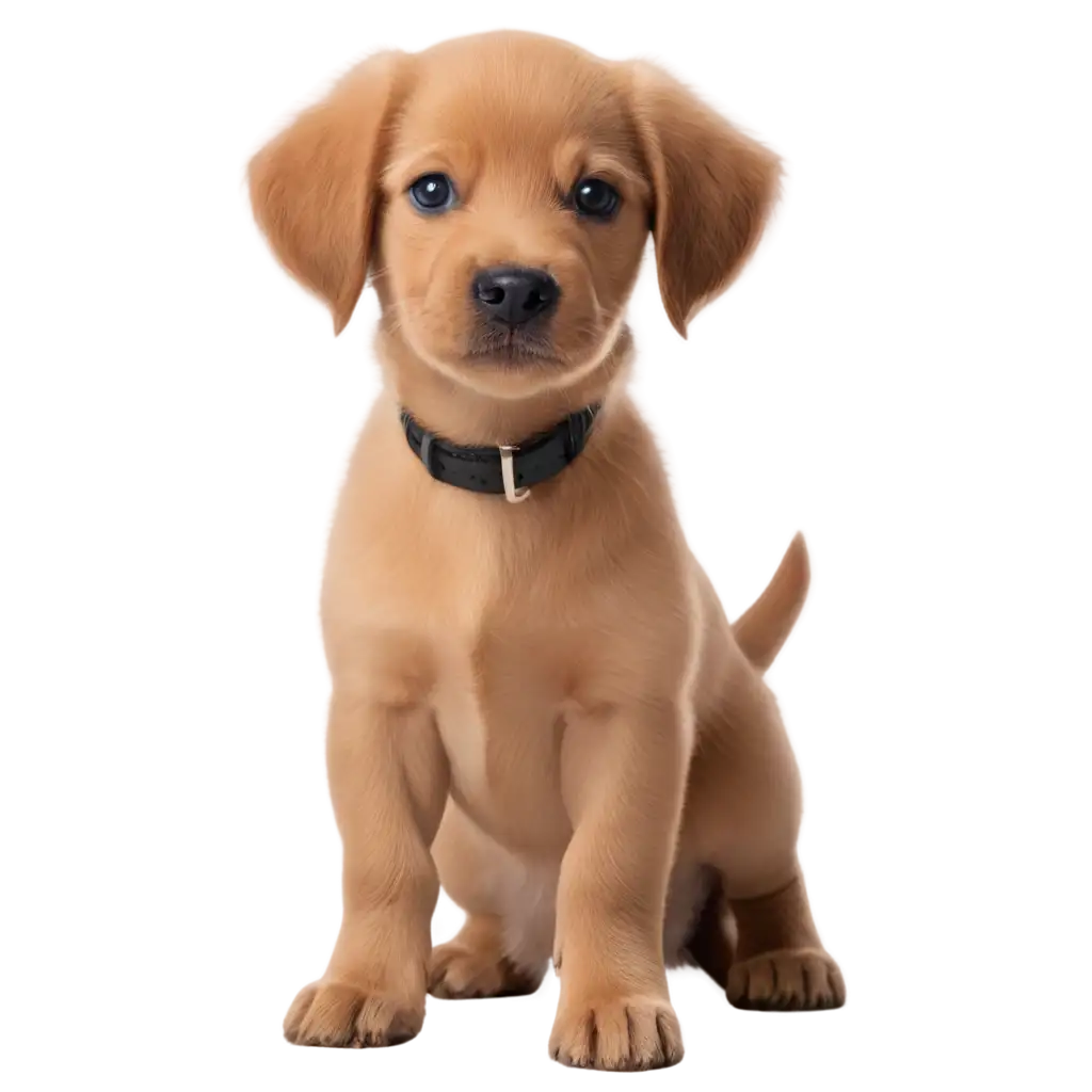 A cute puppy standing
