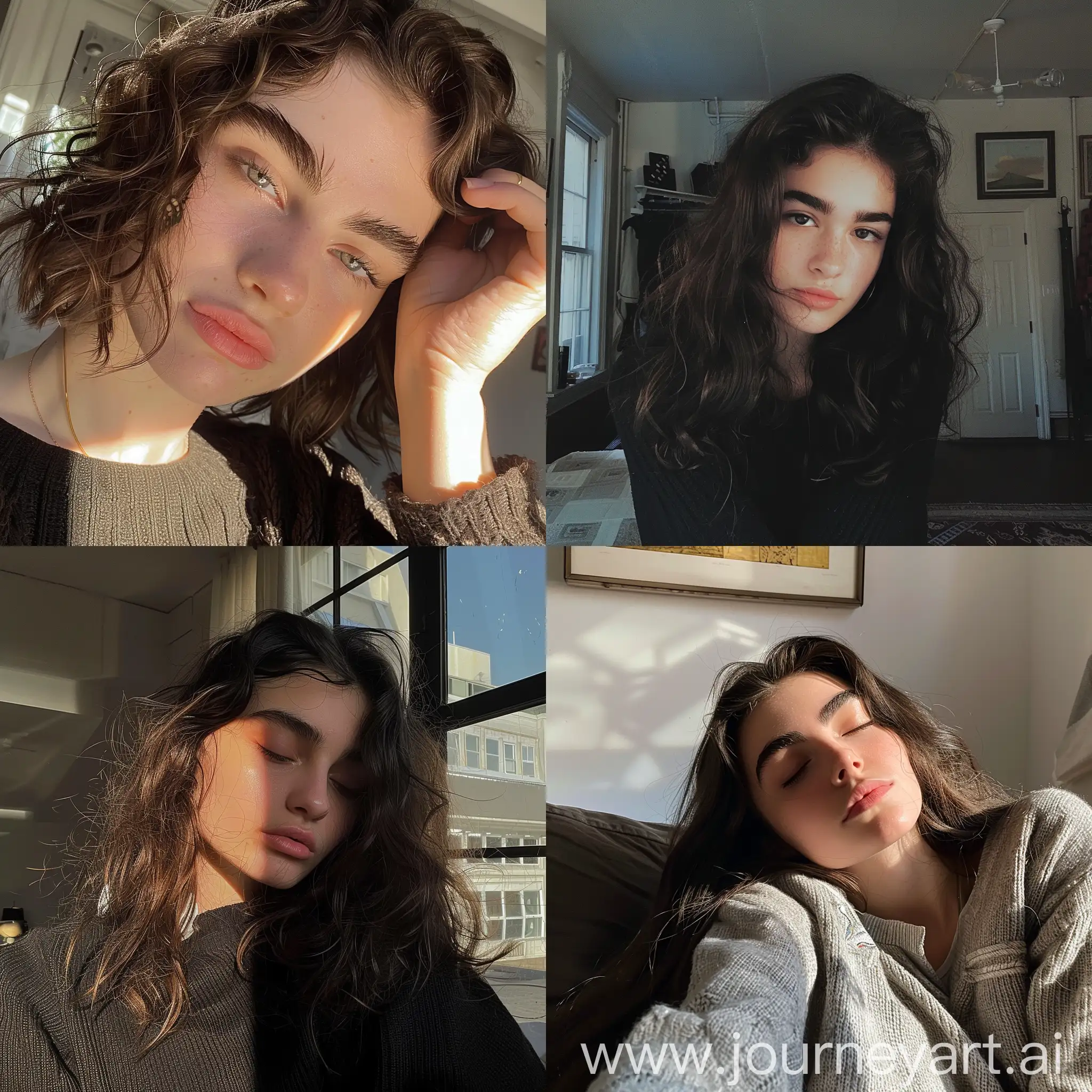 Stylish-Teenage-Selfie-in-Upscale-New-York-Apartment