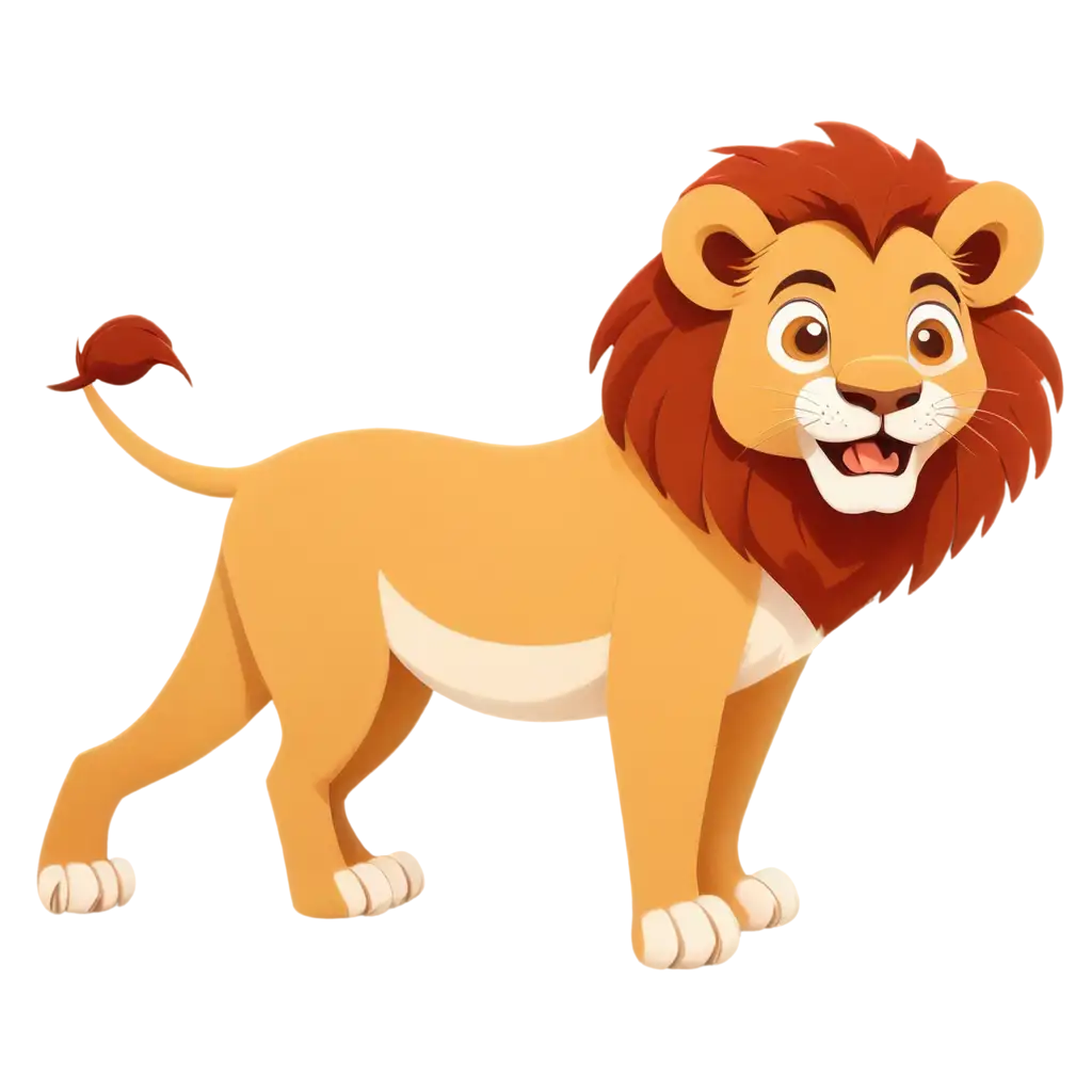 HighQuality-Lion-Cartoon-Kids-Art-PNG-Image-Perfect-for-Digital-Designs
