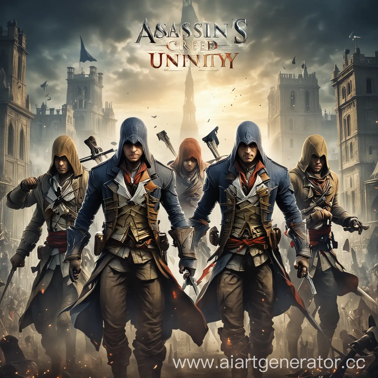 Assassins-Creed-Unity-Game-Cover-in-Disney-Style