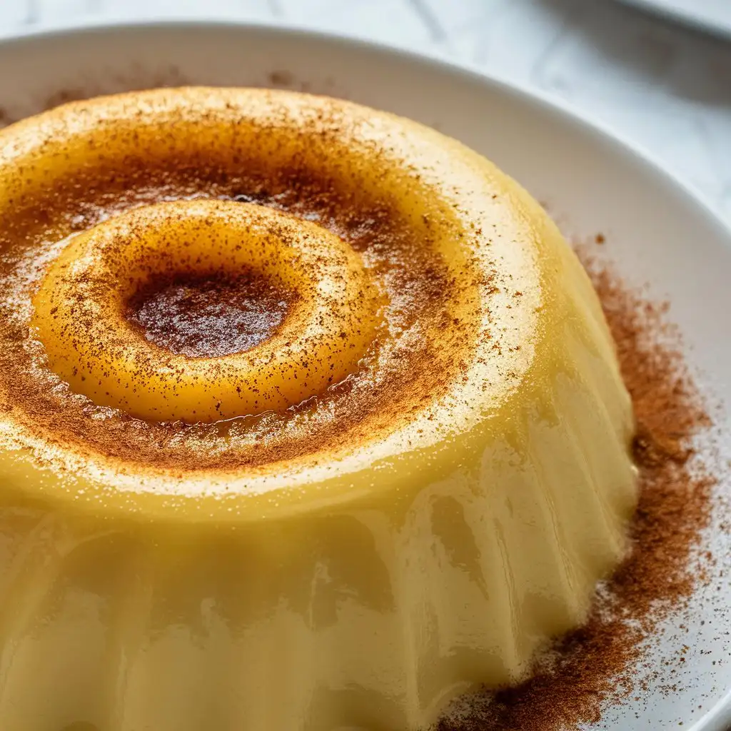 Delicious Catalan Cream Dessert with Cinnamon Garnish