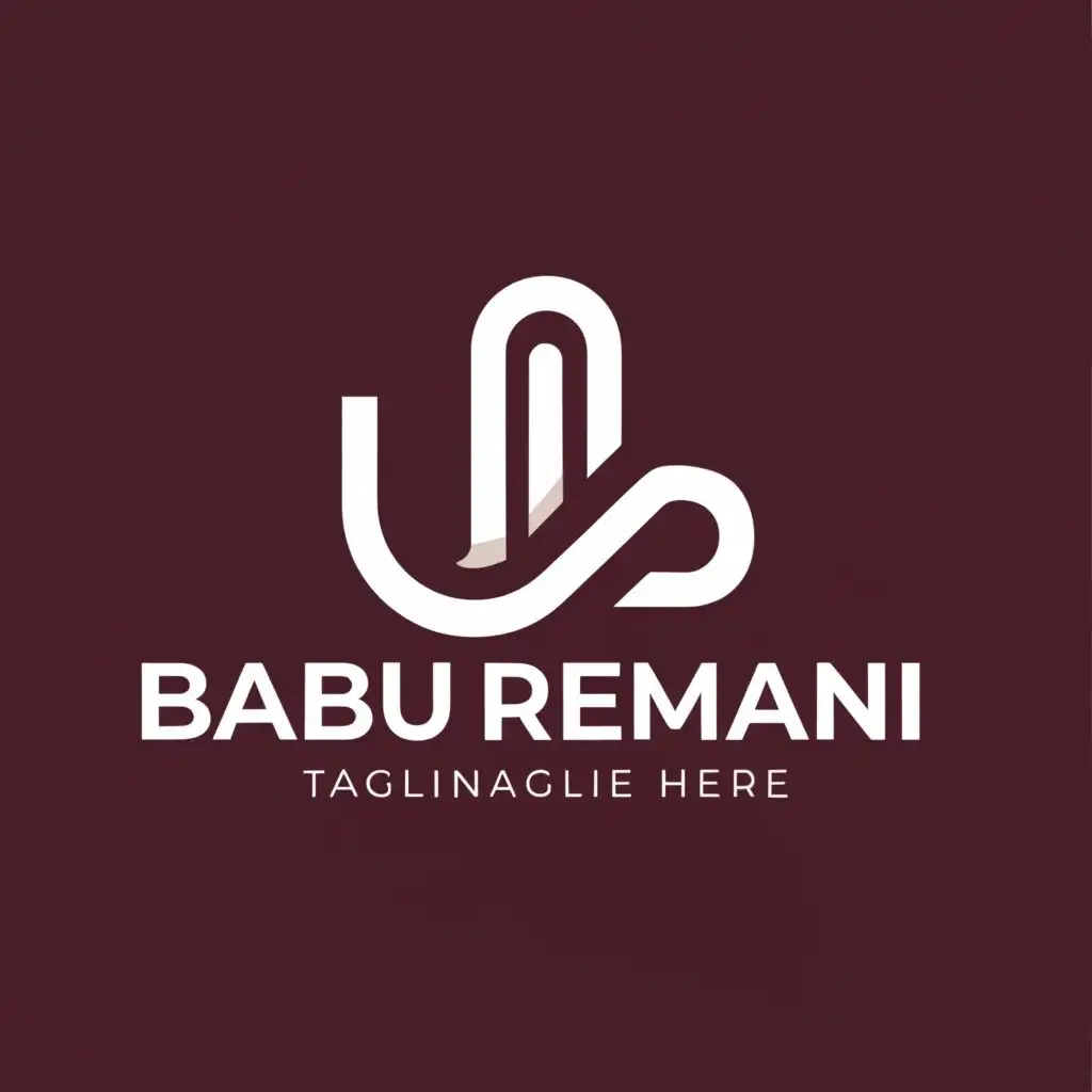 a logo design,with the text "babu rehman", main symbol:helping hand,Moderate,be used in Islamic industry,clear background
