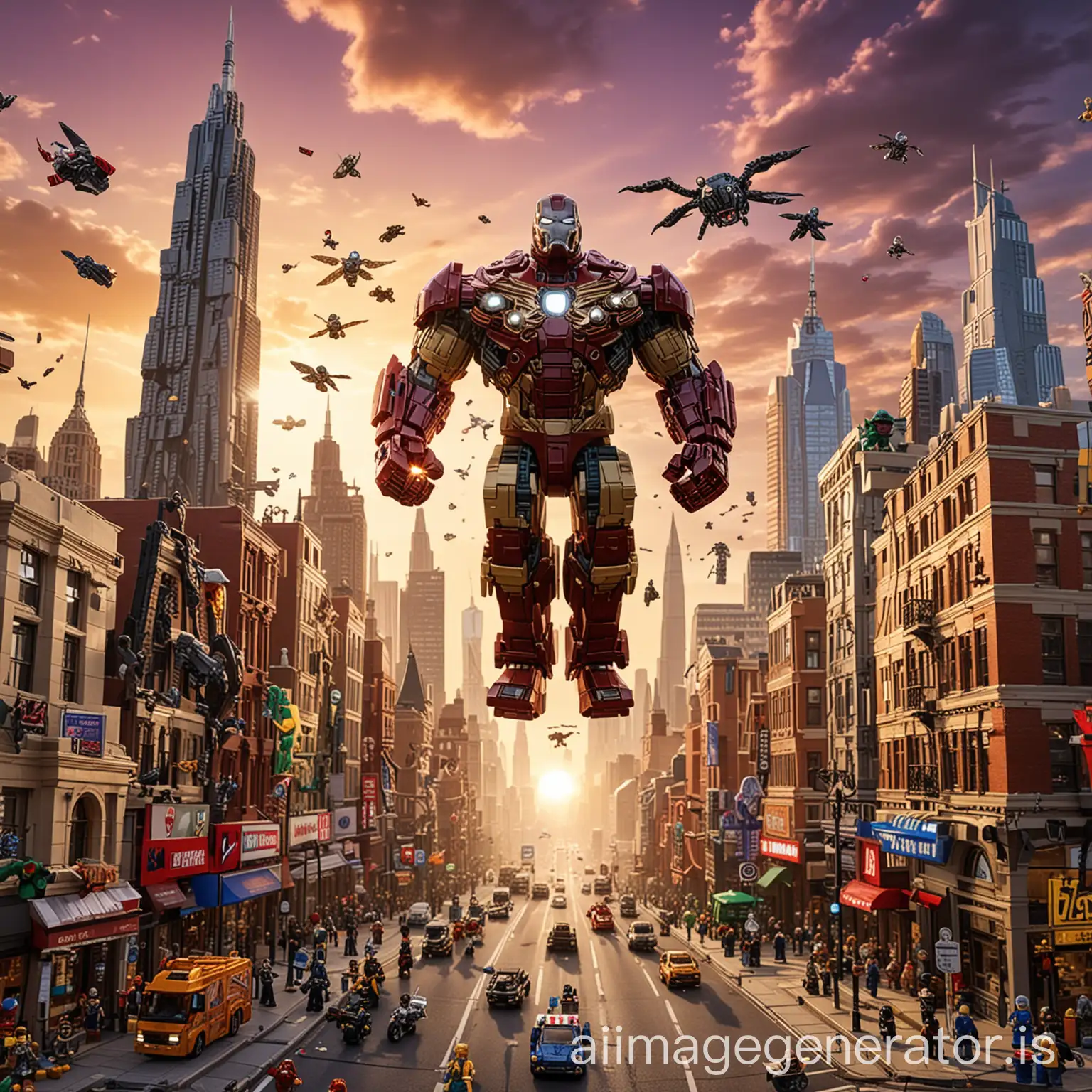 Lego-Marvel-Mania-Epic-Battle-Scene-with-Iconic-Marvel-Landmarks