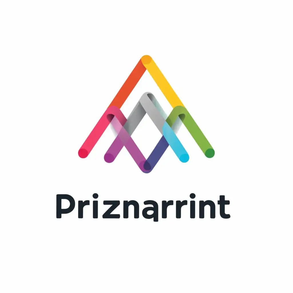 a logo design,with the text "Prizmaprint", main symbol:Prism,Moderate,clear background