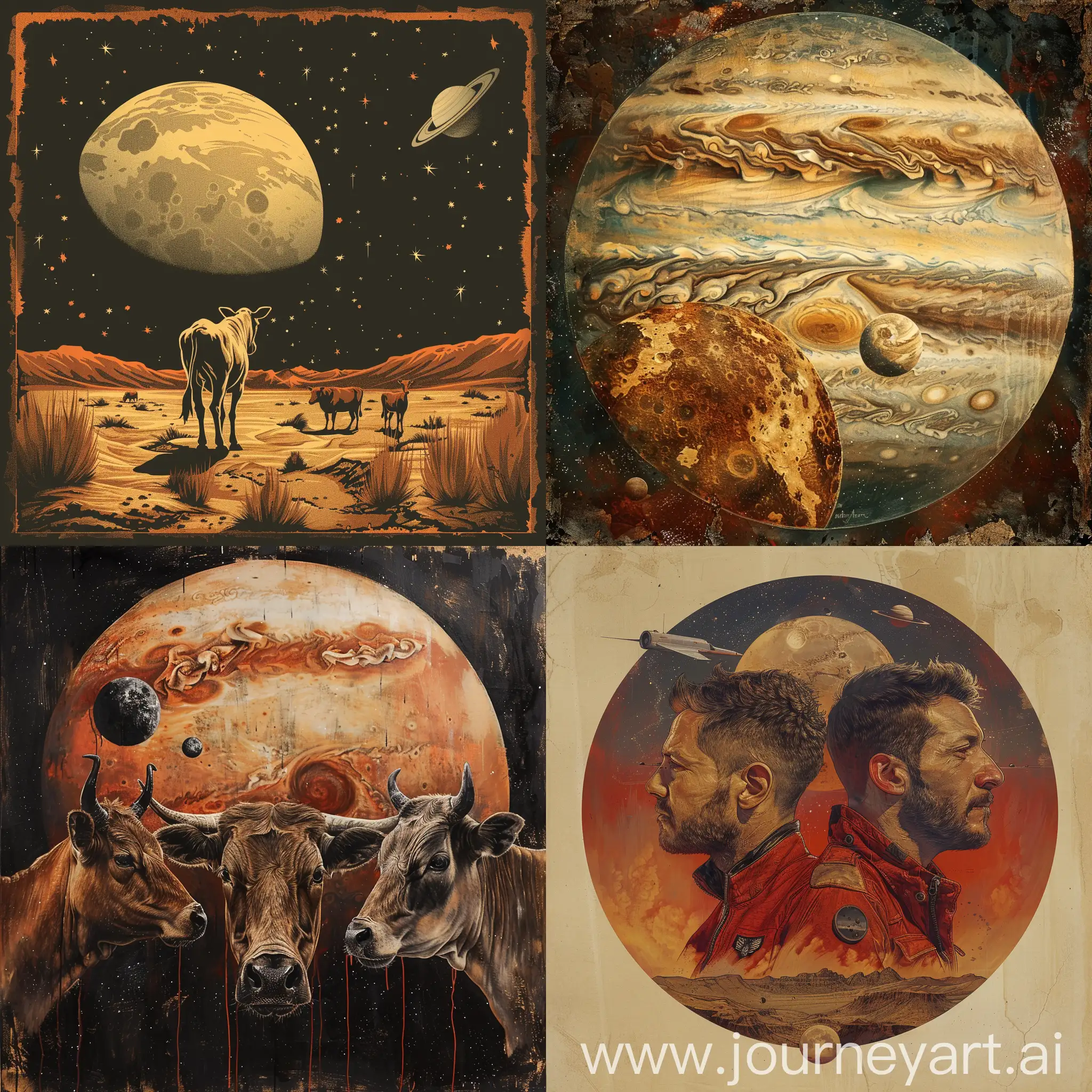 Celestial-Planets-Mars-and-Jupiter-Portrait-in-Moonlight