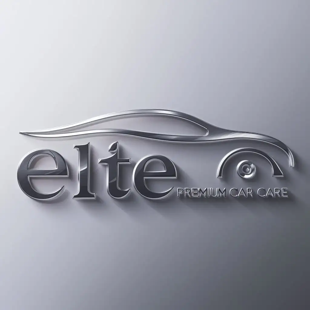 a logo design,with the text "ELITE", main symbol:Gloss,Moderate,be used in PremiumCarCare industry,clear background