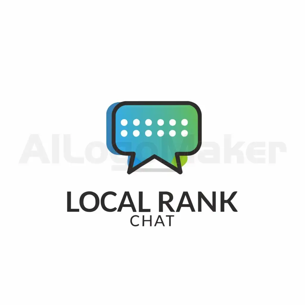 a logo design,with the text "Local Rank Chat", main symbol:chat,Moderate,clear background
