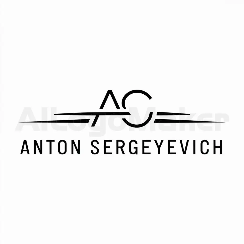 a logo design,with the text "Anton Sergeyevich", main symbol:AC,Moderate,be used in Automotive industry,clear background