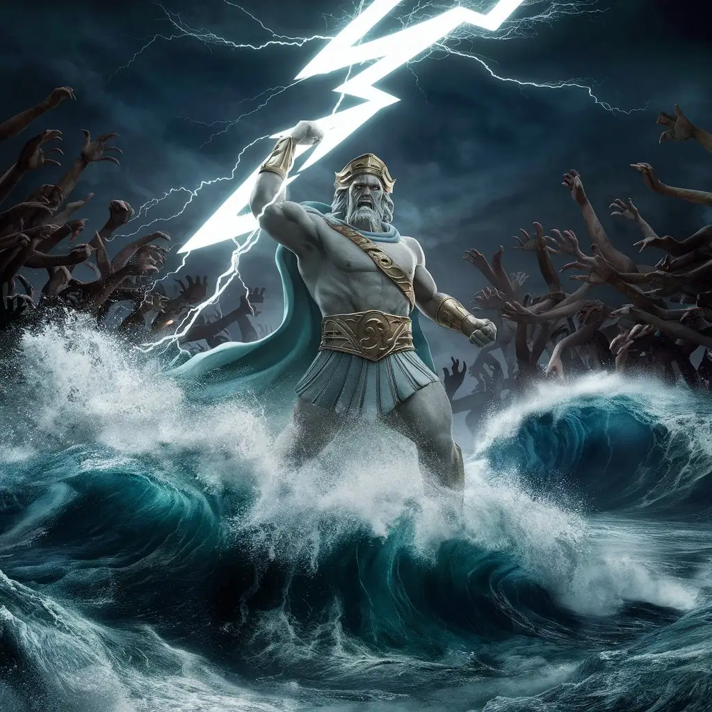 Powerful-Zeus-Battling-a-Tsunami-with-Demonic-Forces