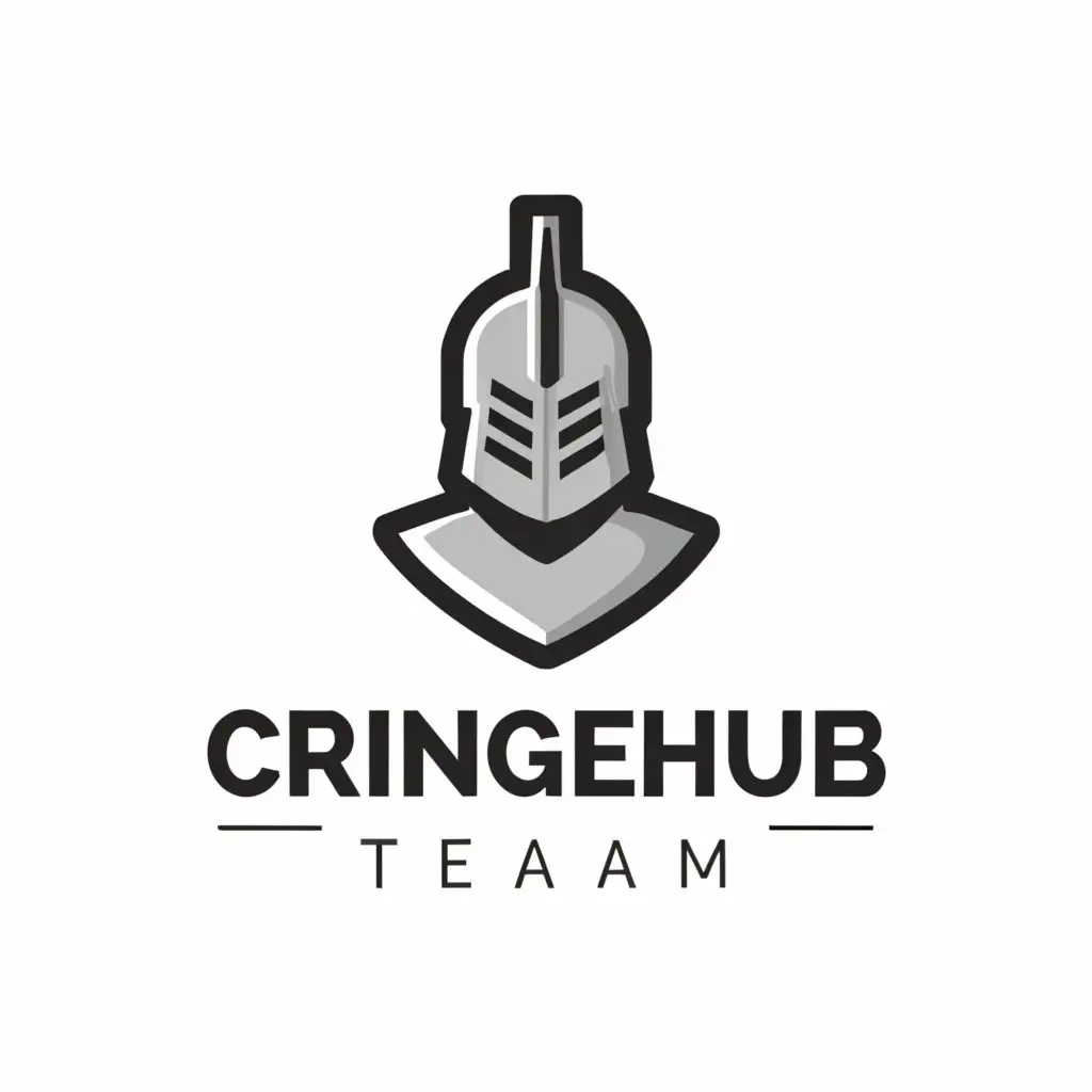 a logo design,with the text "CringeHUB Team", main symbol:Knight,Moderate,clear background
