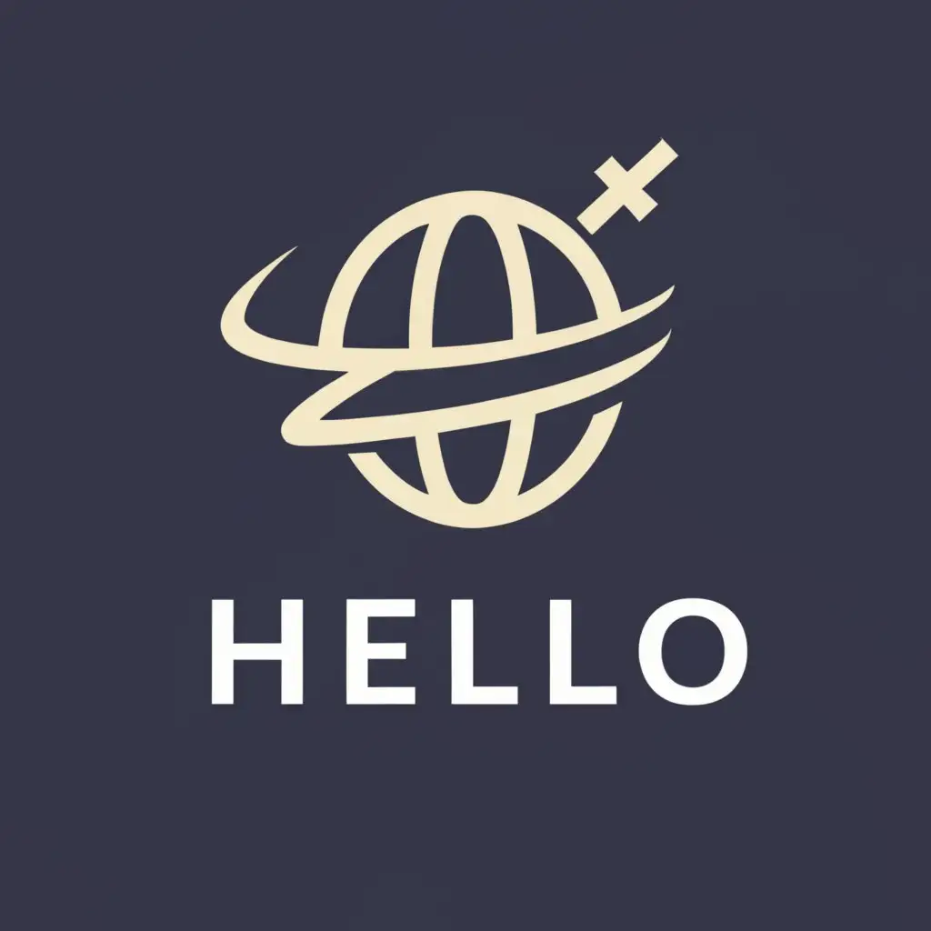 LOGO-Design-For-First-Hello-Bold-Text-with-TravelInspired-Symbol