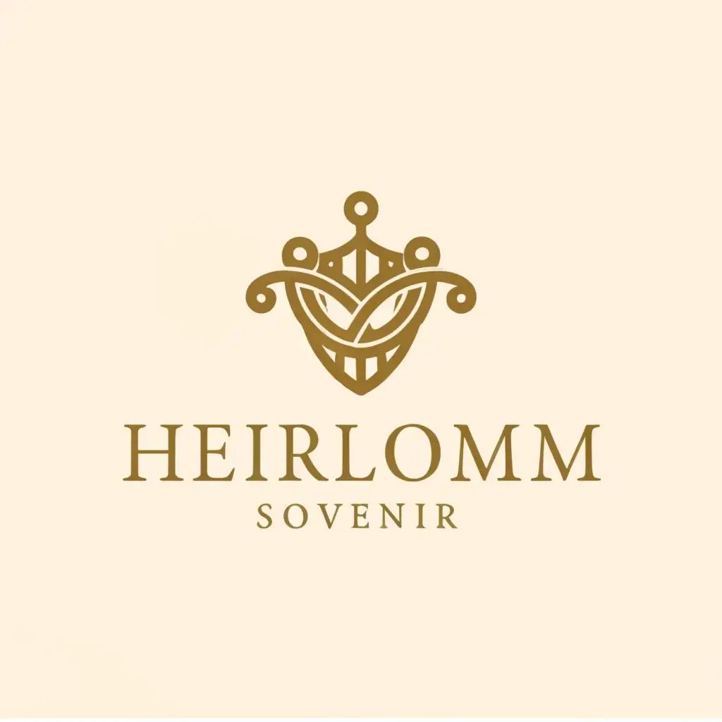 a logo design,with the text "heirloom souvenir", main symbol:heirloom,Moderate,be used in Events industry,clear background