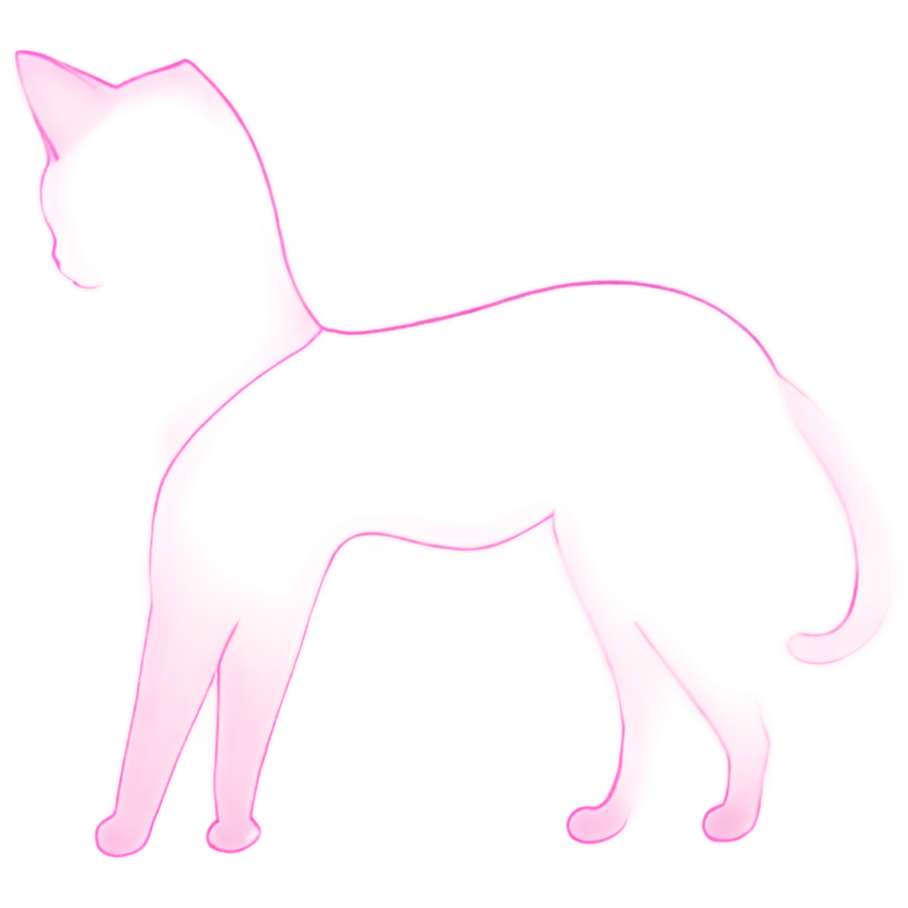 Exquisite-Pink-Cat-PNG-Image-Illustrating-Feline-Grace-and-Charm