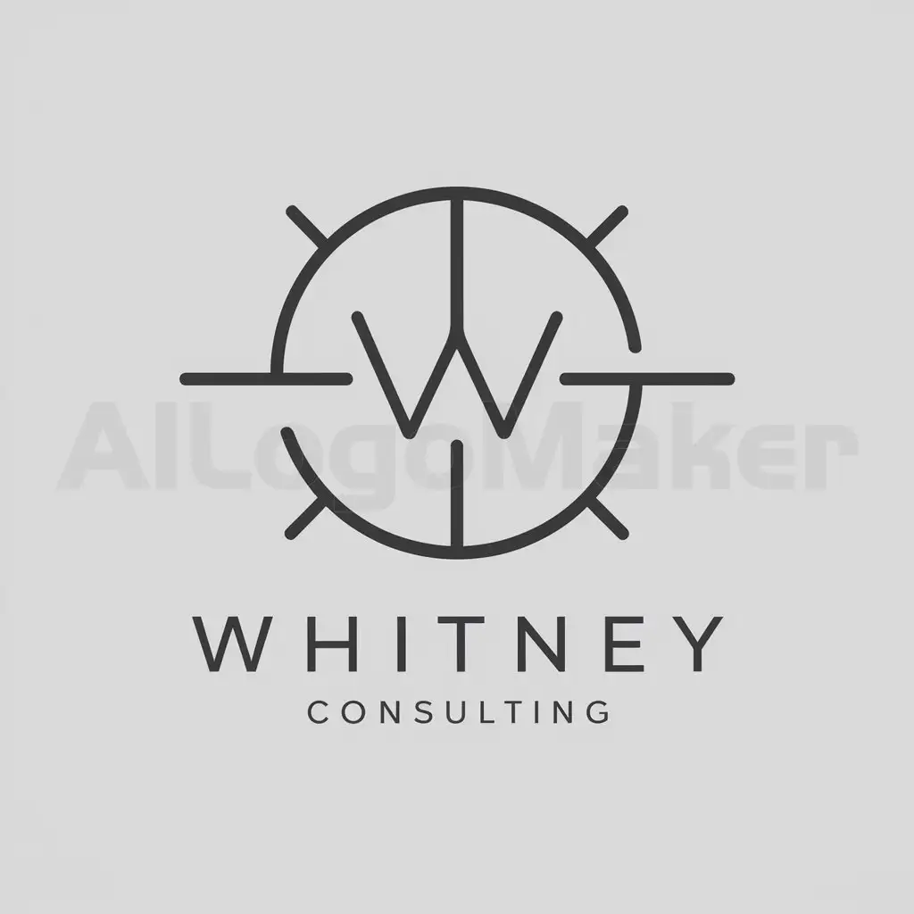 a logo design,with the text "Whitney Consulting", main symbol:zen,Minimalistic,be used in Technology industry,clear background