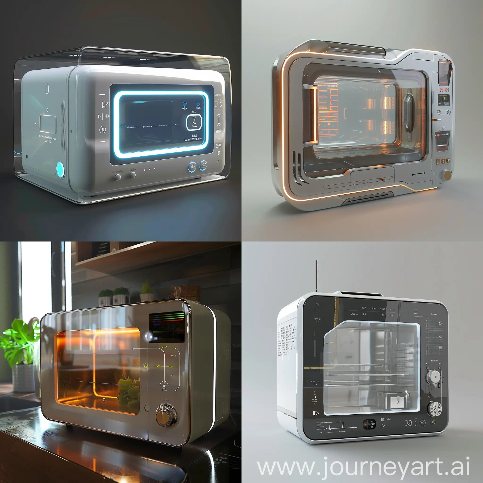 Futuristic-Microwave-with-Smart-Interface-and-Holographic-Display