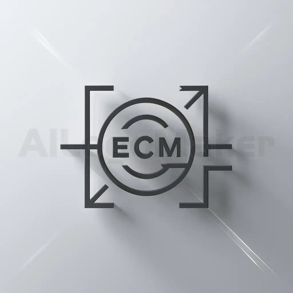 a logo design,with the text "Equator Carbon Management", main symbol:C02 with ECM,Minimalistic,clear background