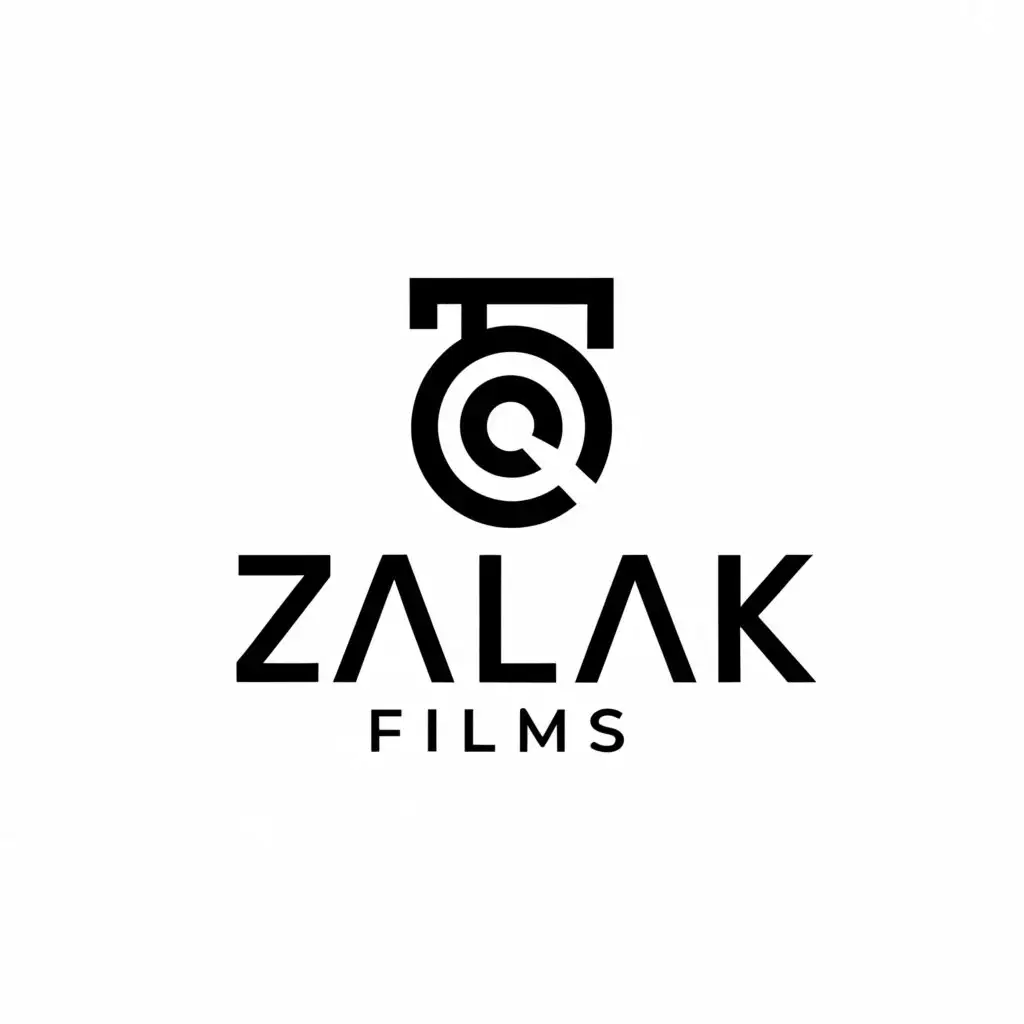 a logo design,with the text "Zalak Films", main symbol:Camera,Minimalistic,be used in Photography industry,clear background