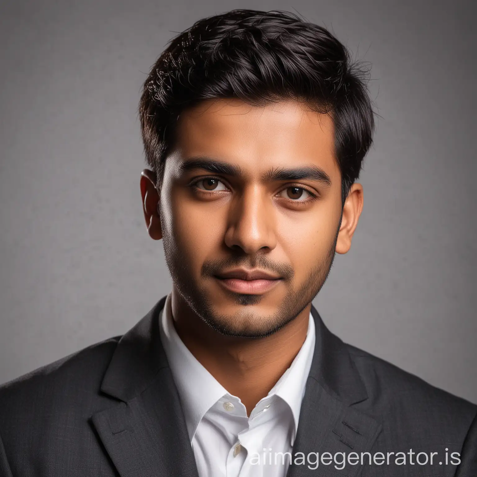 Professional 24YearOld Indian Male Headshot Portrait | AI Image Generator