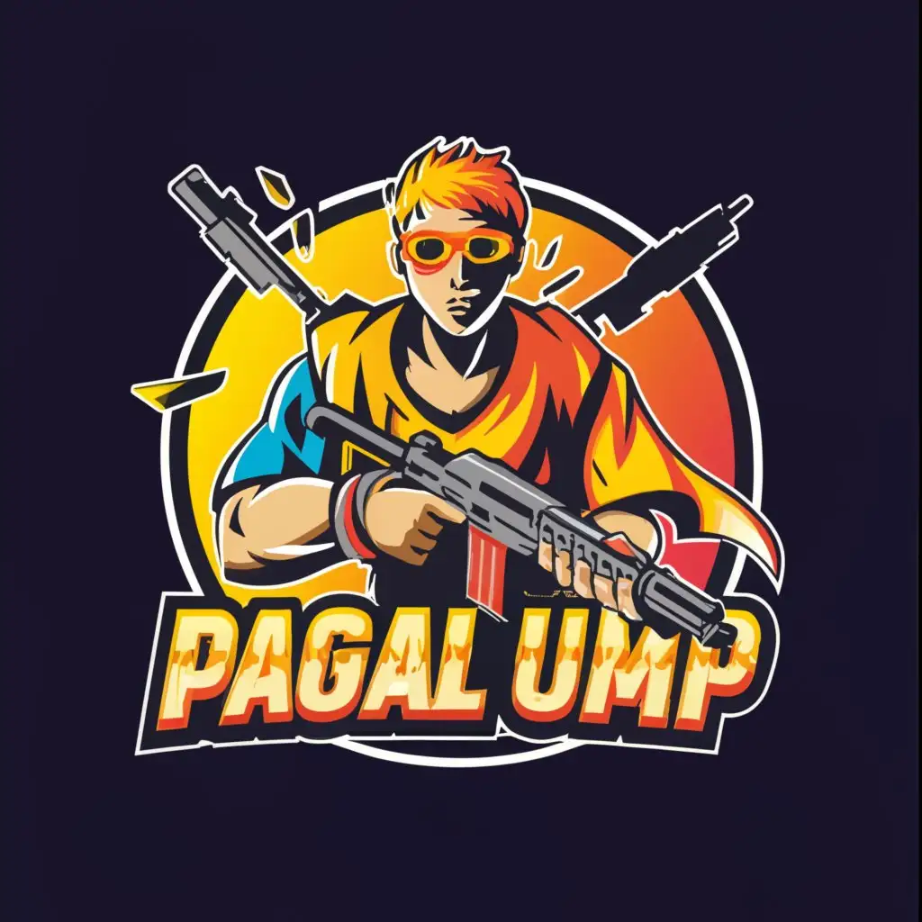 LOGO-Design-For-Pagal-Ump-Bold-Emblem-for-Free-Fire-Enthusiasts