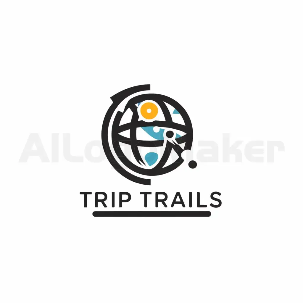 LOGO-Design-for-Trip-Trails-Globetrotting-Adventure-with-Pinpoint-Precision