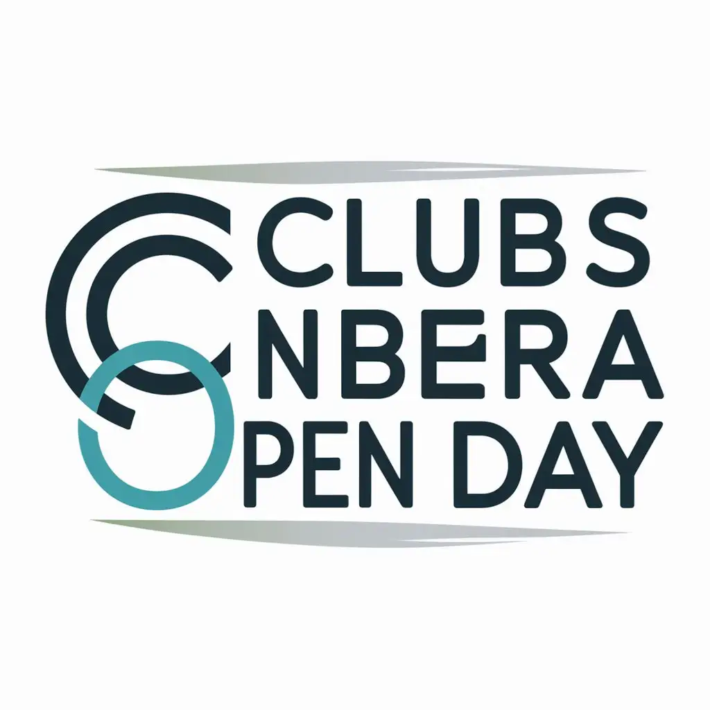 a logo design,with the text "Clubs Of Canberra Open Day", main symbol:a simple logo,Moderate,be used in Sports Fitness industry,clear background