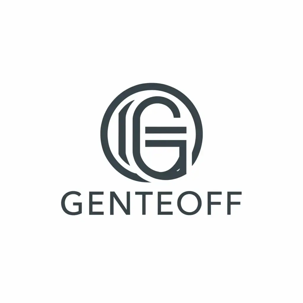 a logo design,with the text "Gentleoff", main symbol:Gentleoff,Minimalistic,be used in Others industry,clear background