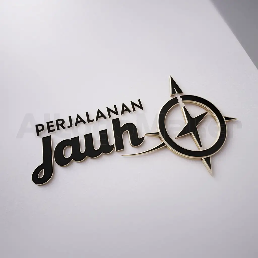 a logo design,with the text "Perjalanan jauh", main symbol:Far Journey,Moderate,clear background
