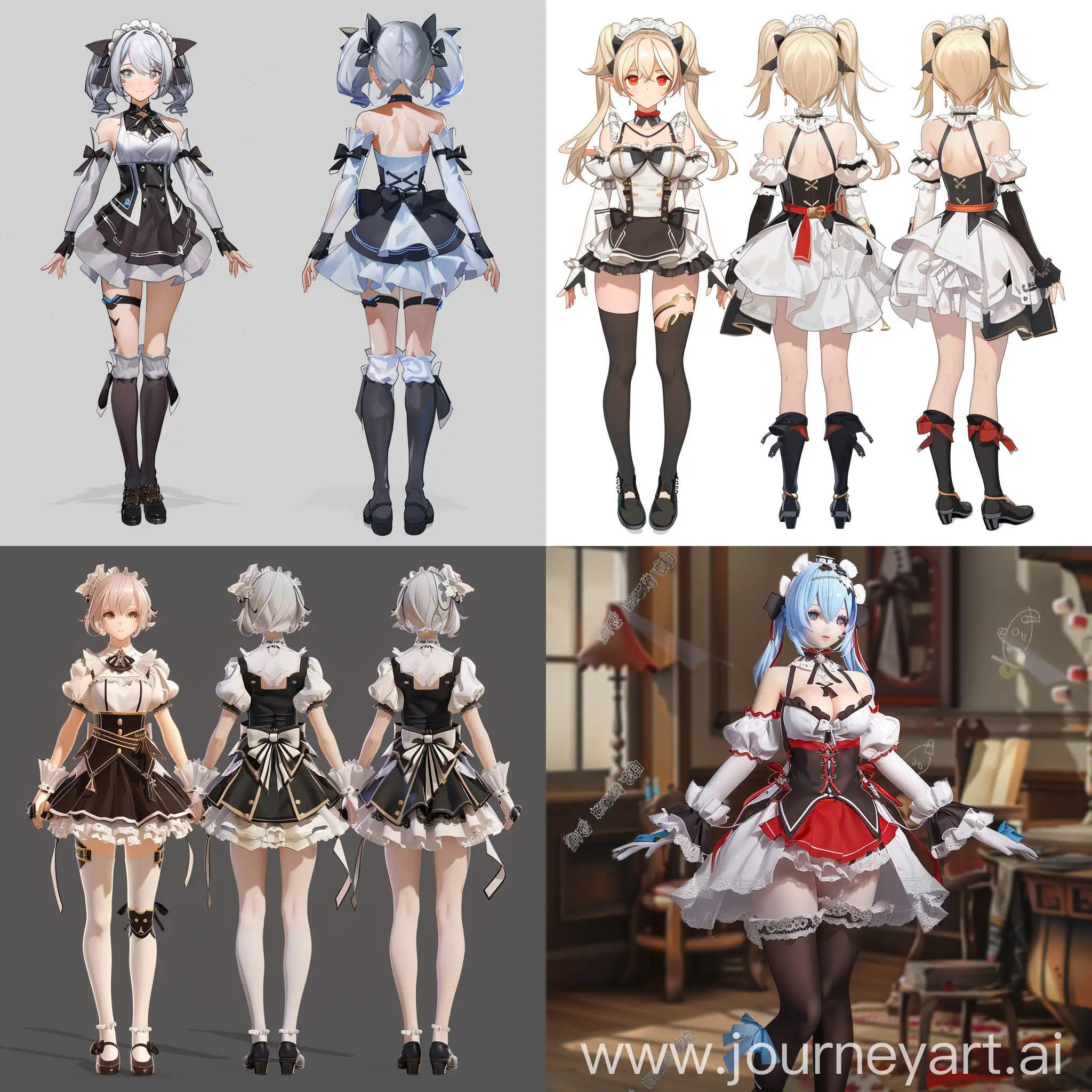 2D-Woman-Maid-Outfit-Kaltsit-from-Honkai-Impact