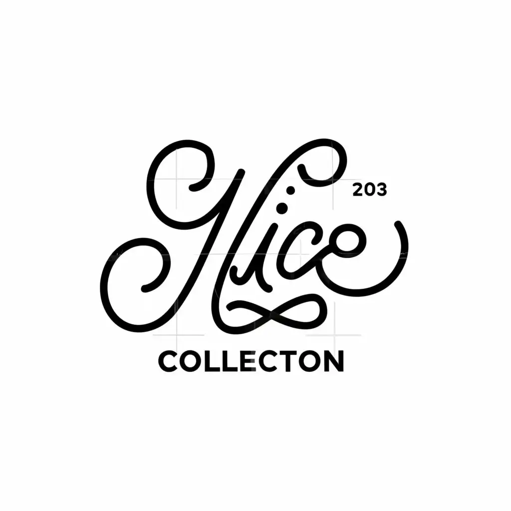a logo design,with the text "Nice Collection", main symbol:NC,Moderate,be used in Retail industry,clear background