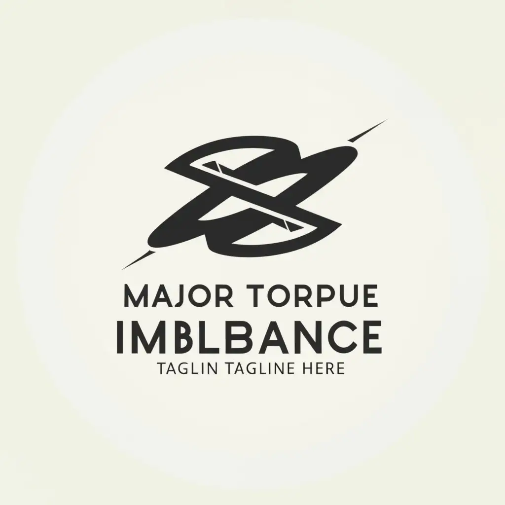 a logo design,with the text "Major Torque Imbalance", main symbol:Space Ship,Minimalistic,be used in Technology industry,clear background
